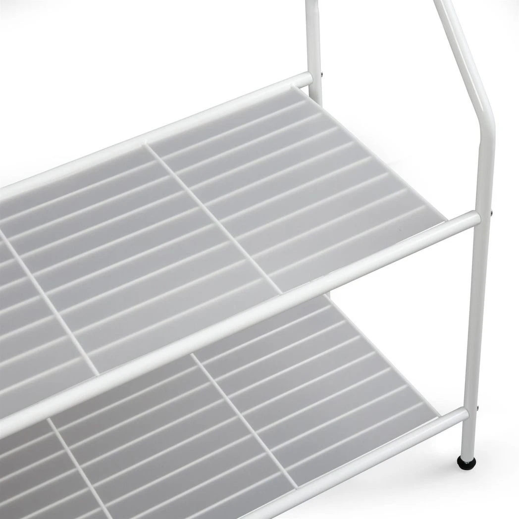 House of Home Premium Clothes Rail Two Tier White Powder Coating - Wardrobe