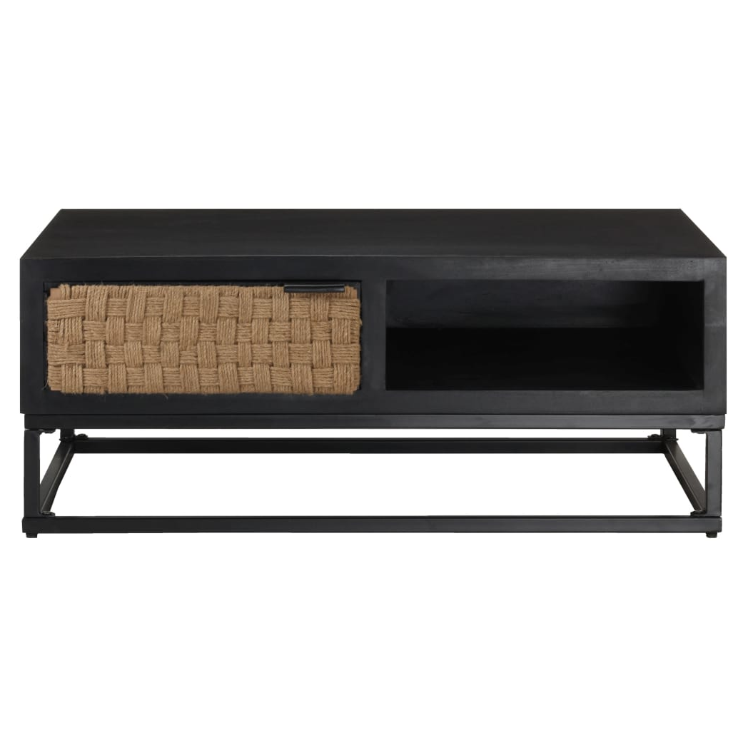 vidaXL Coffee Table 90x60x35 cm Solid Mango Wood Durable Industrial Living Room by vidaXL