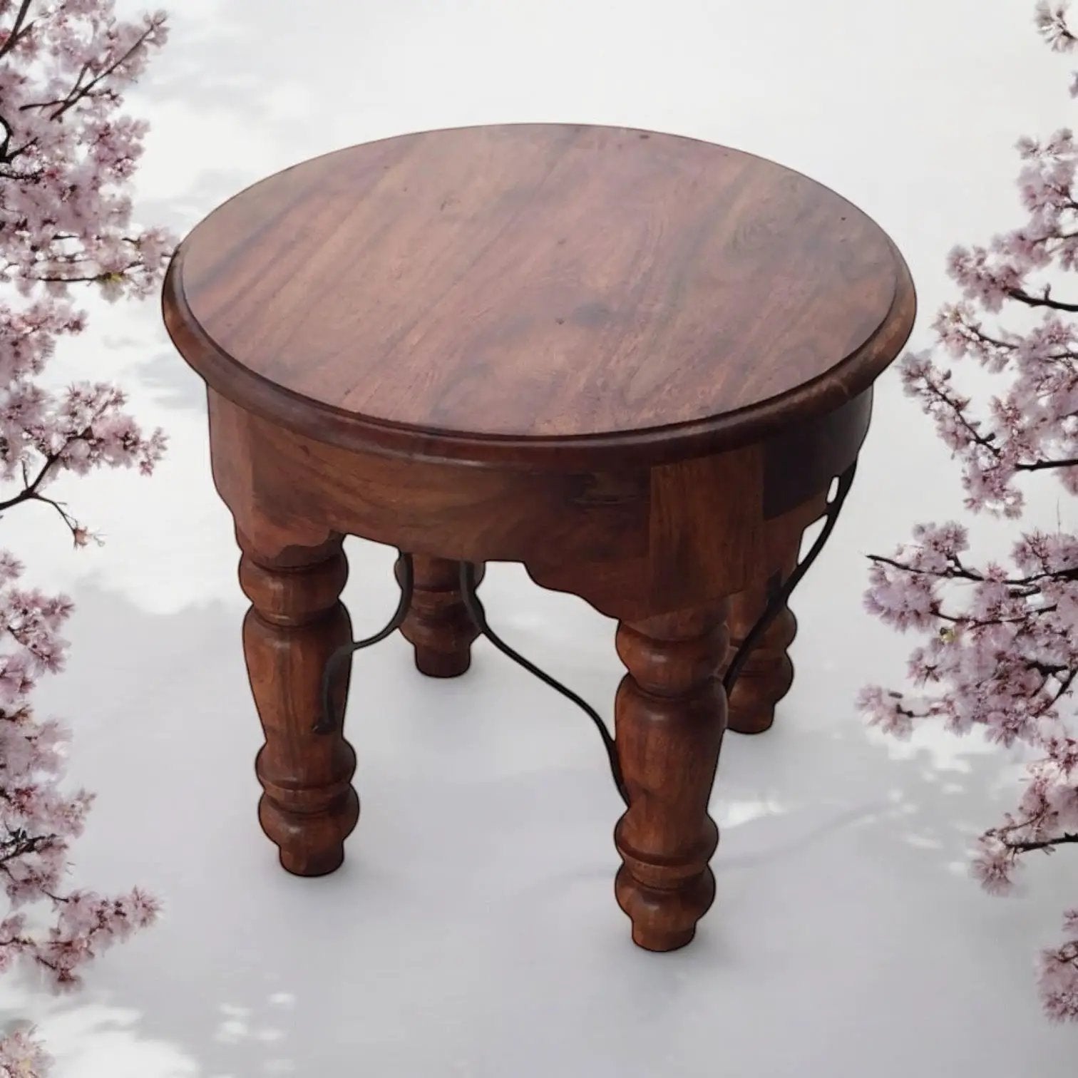 MSL 60CM WOODEN ROUND TABLE - Console Table
