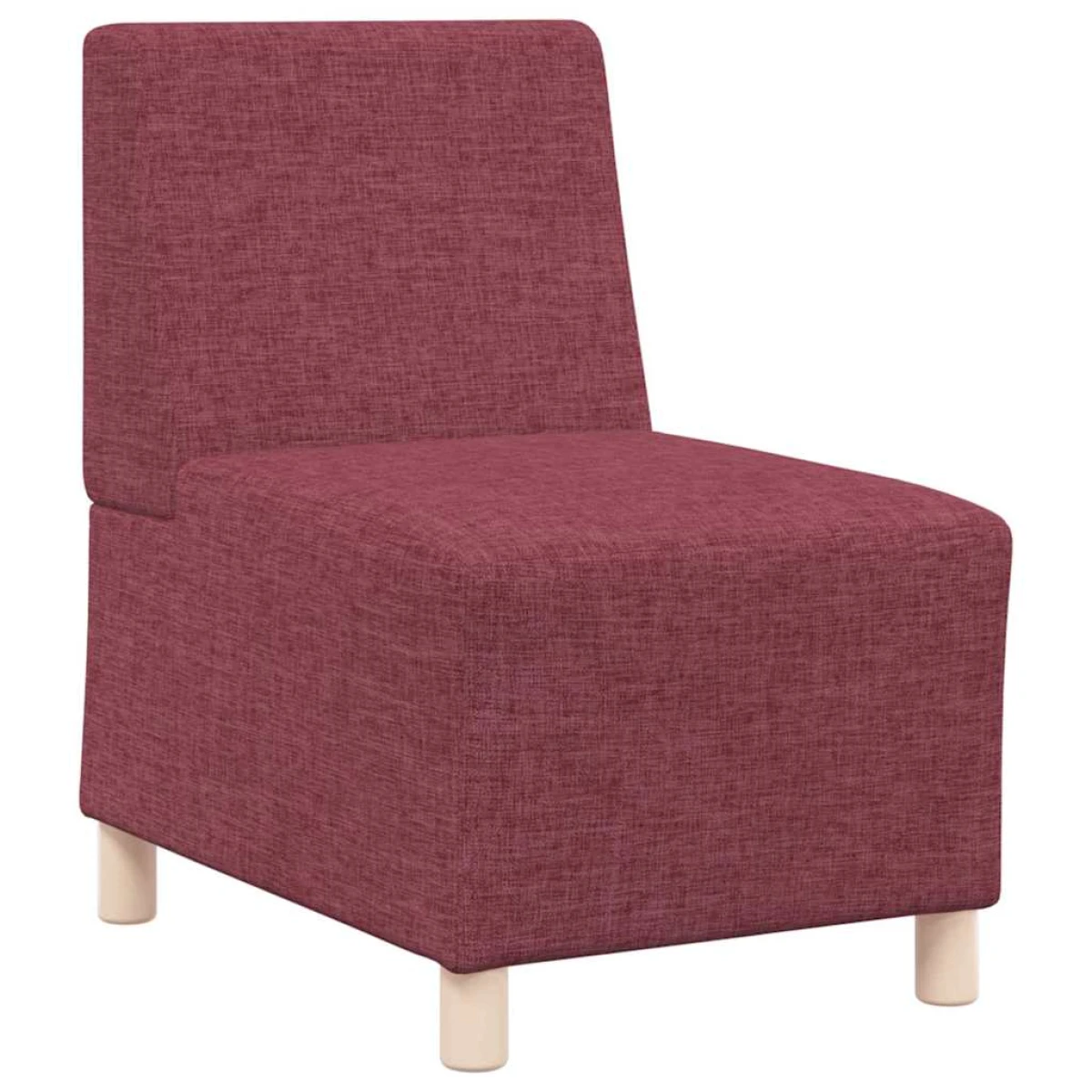 vidaXL VidaXL Armless Modular Sofa 55 x 74 x 82 cm Red Living Room - Sofa