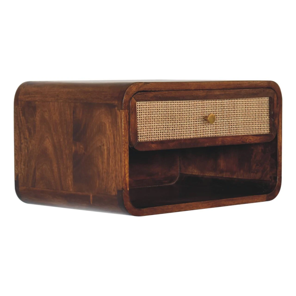 Artisan Furniture Artisan Bedside Cabinet 3-Drawer Woven Front - Bedside Table