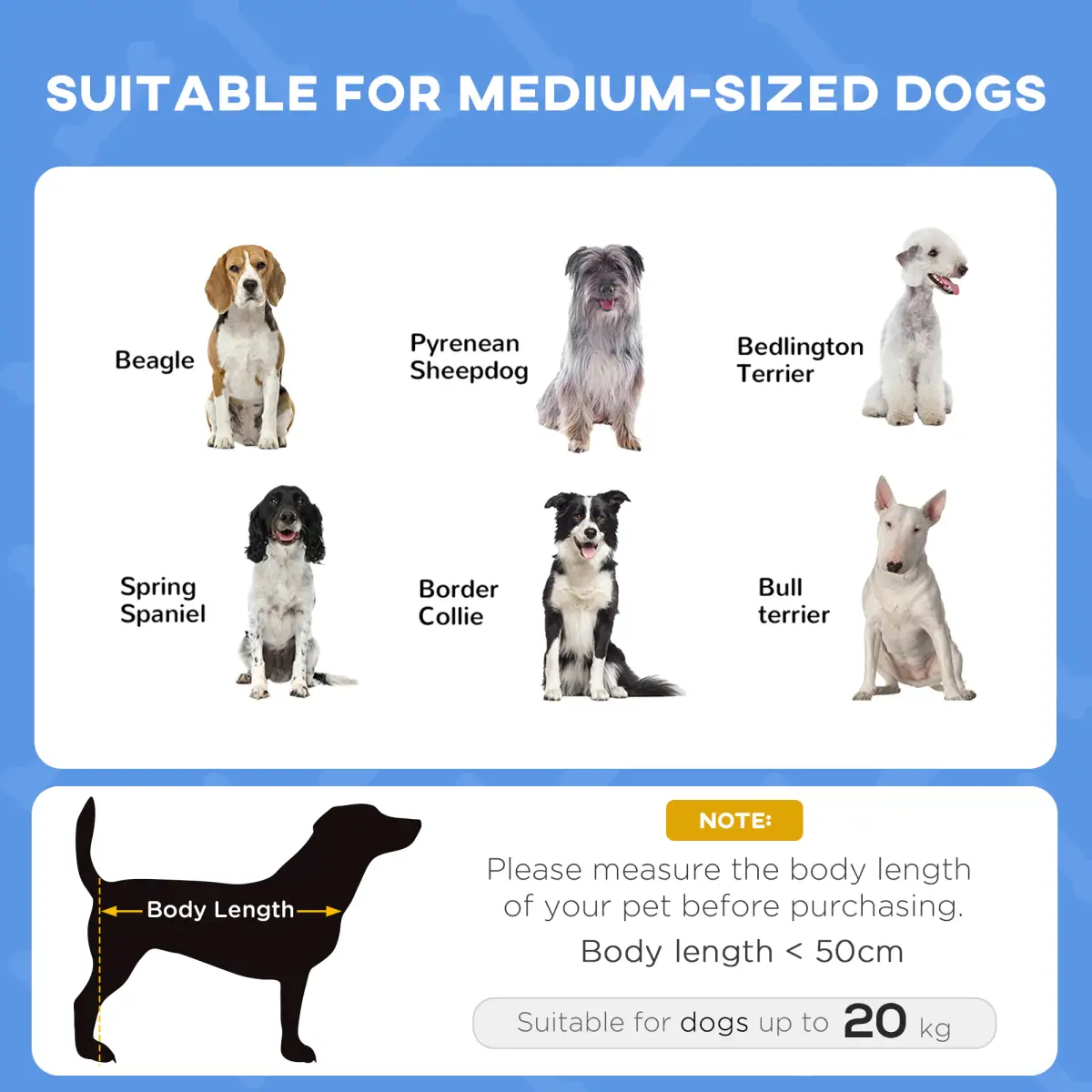 PawHut PawHut 76cm Elevated Dog Bed Cooling Raised Pet Cot UV Protection Canopy Blue - Dog Beds