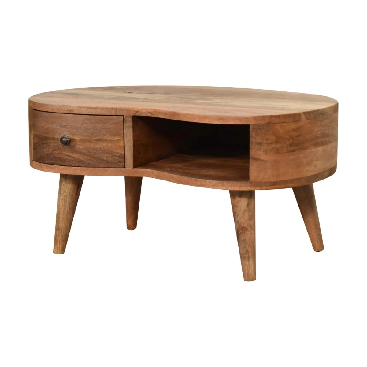 Artisan Furniture Artisan Mini Solid Wood Coffee Table Drawer and Shelf - Coffee Table