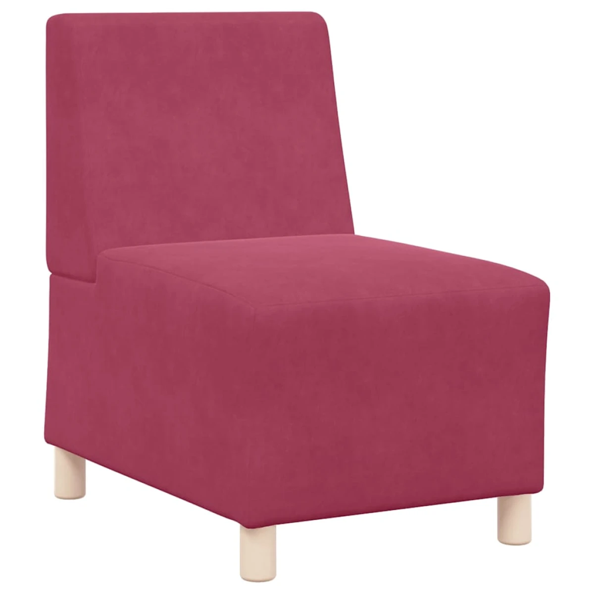 VidaXL Armless Modular Sofa 55x74x82 Velvet Lounge by vidaXL