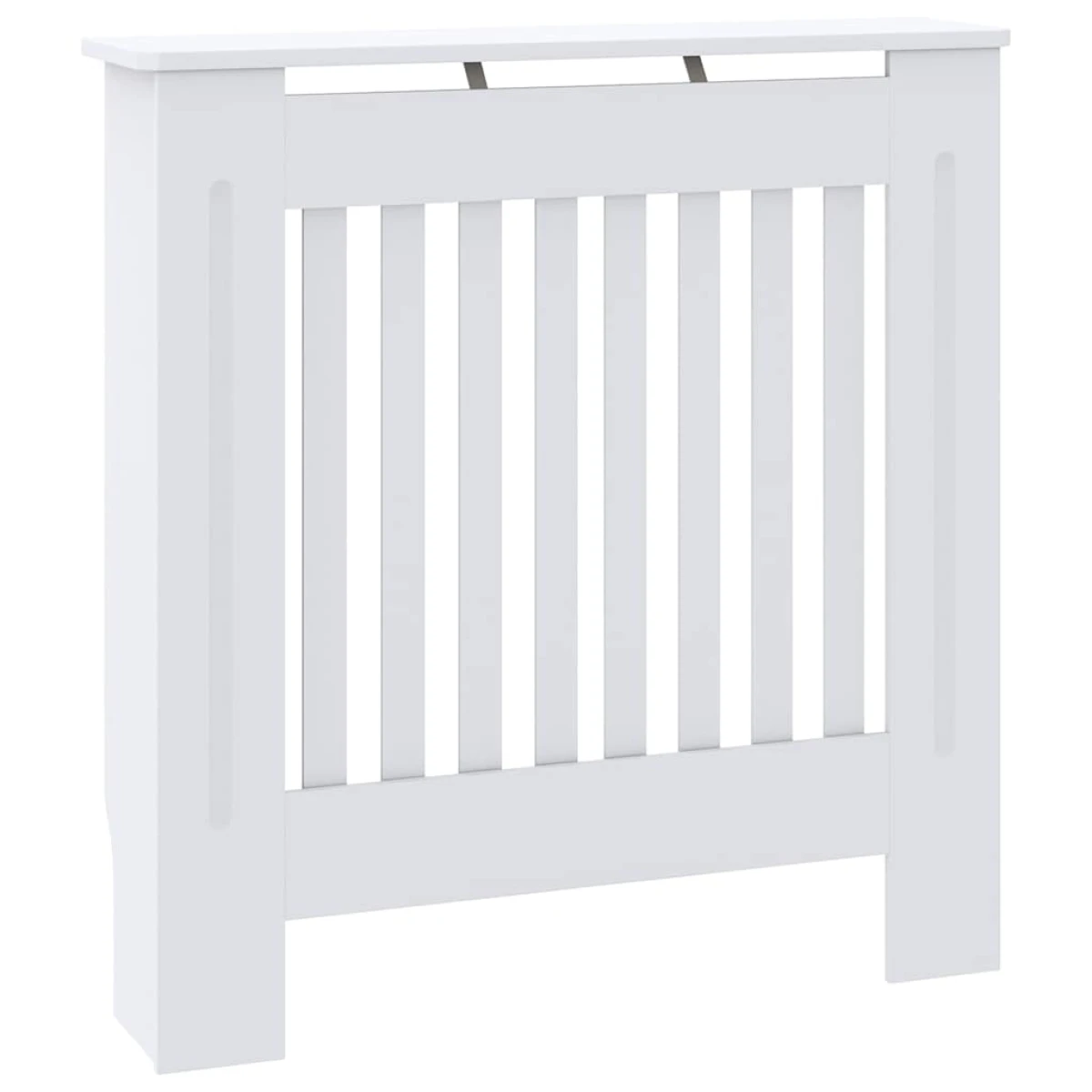 vidaXL vidaXL Radiator Cover 78 By 19 By 81.5 Cm Engineered Wood White Finish For Living Room Decor - Radiator