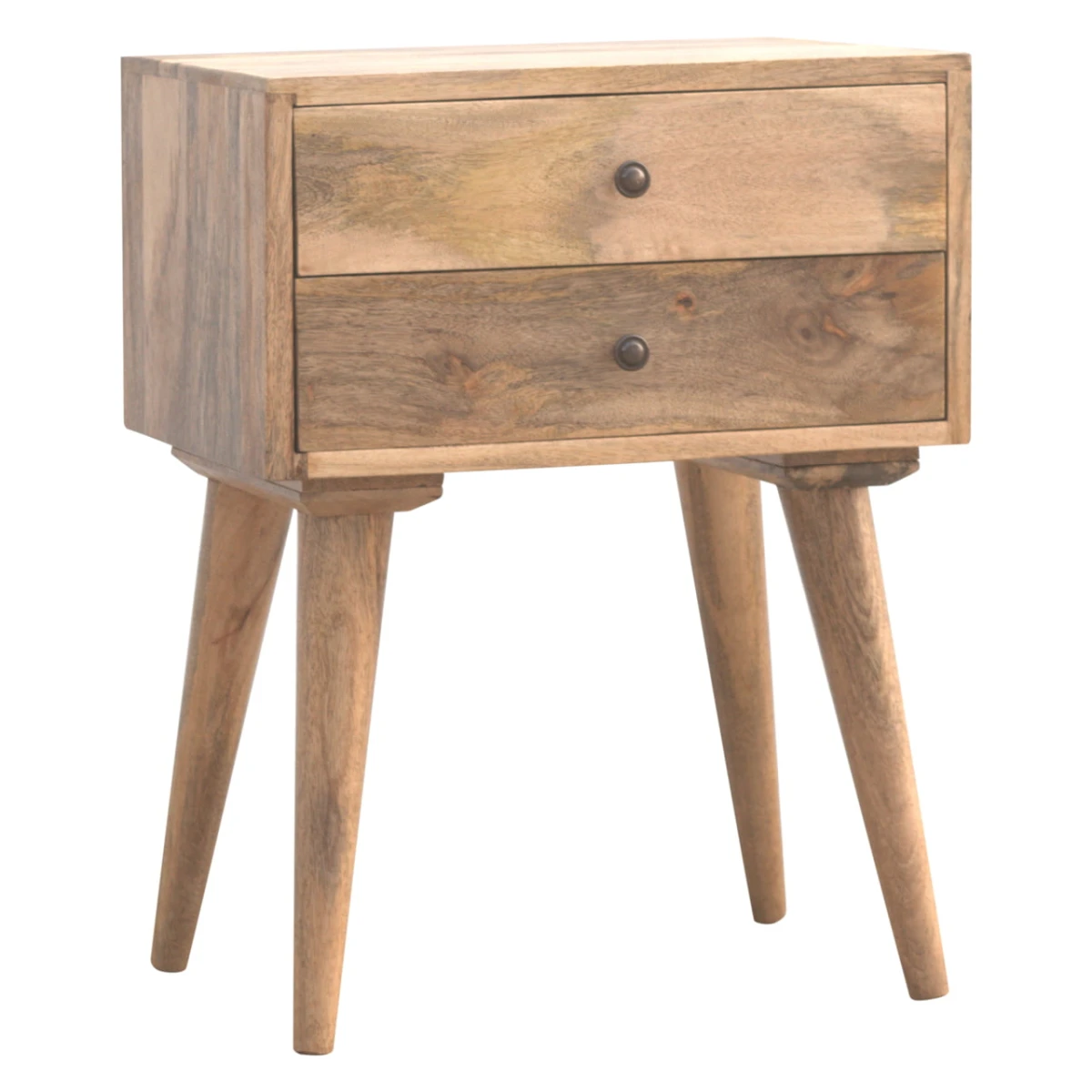 Artisan Furniture Artisan Bedside Table Mango Wood 2 Drawers Home - Bedside Table
