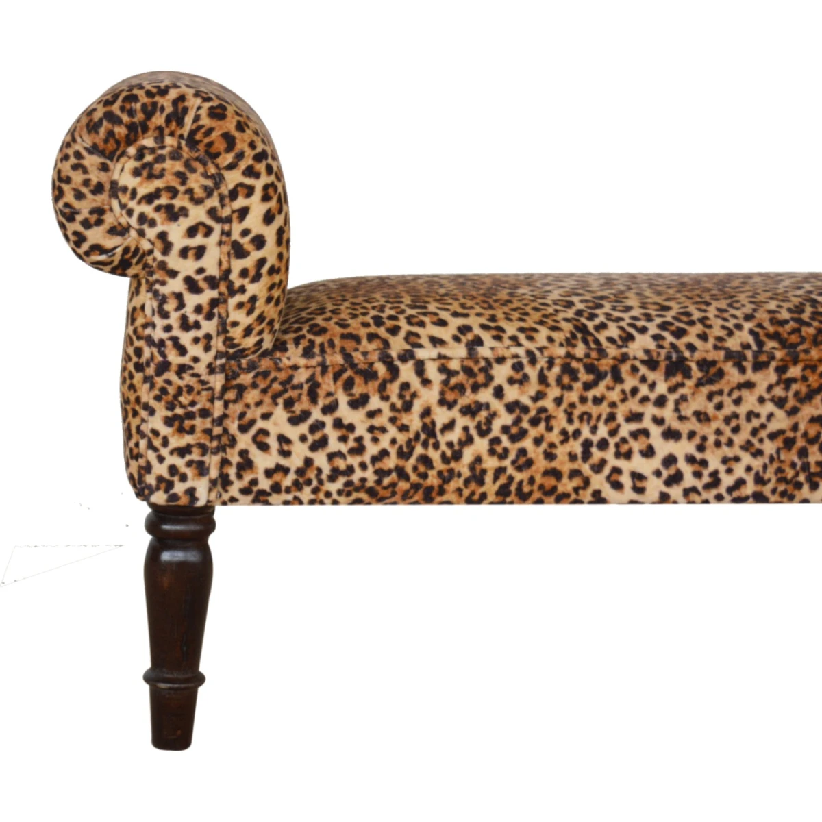 Artisan Furniture Artisan Bench Compact Leopard Velvet Hallway - Bench