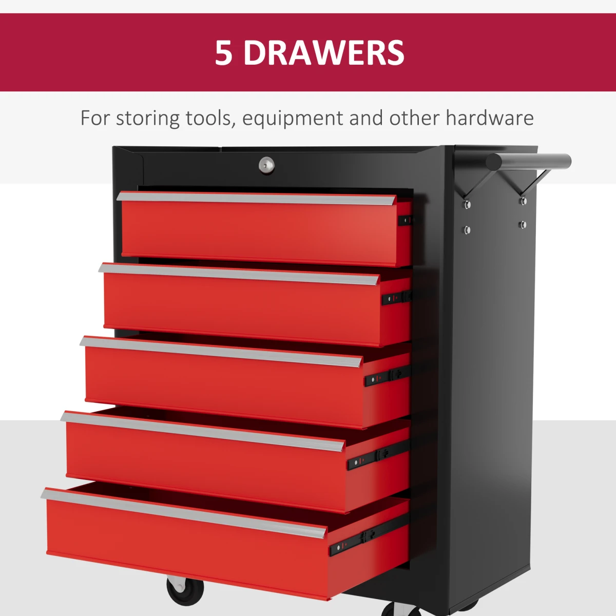 HOMCOM Tool Chest 5 Drawer Lockable Garage by HOMCOM