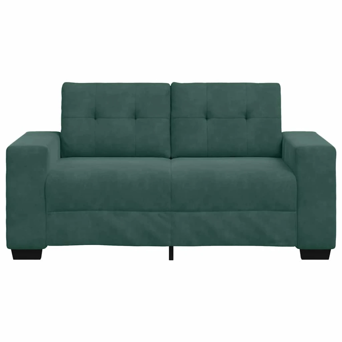 vidaXL VidaXL Loveseat Sofa 120x70 cm Velvet Green Living Room - Sofa