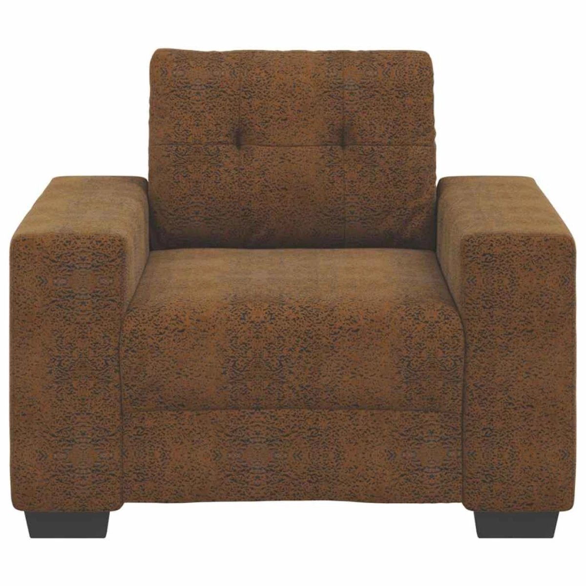 vidaXL VidaXL Sofa Chair Compact Cushion Brown Faux Leather Home - Sofa