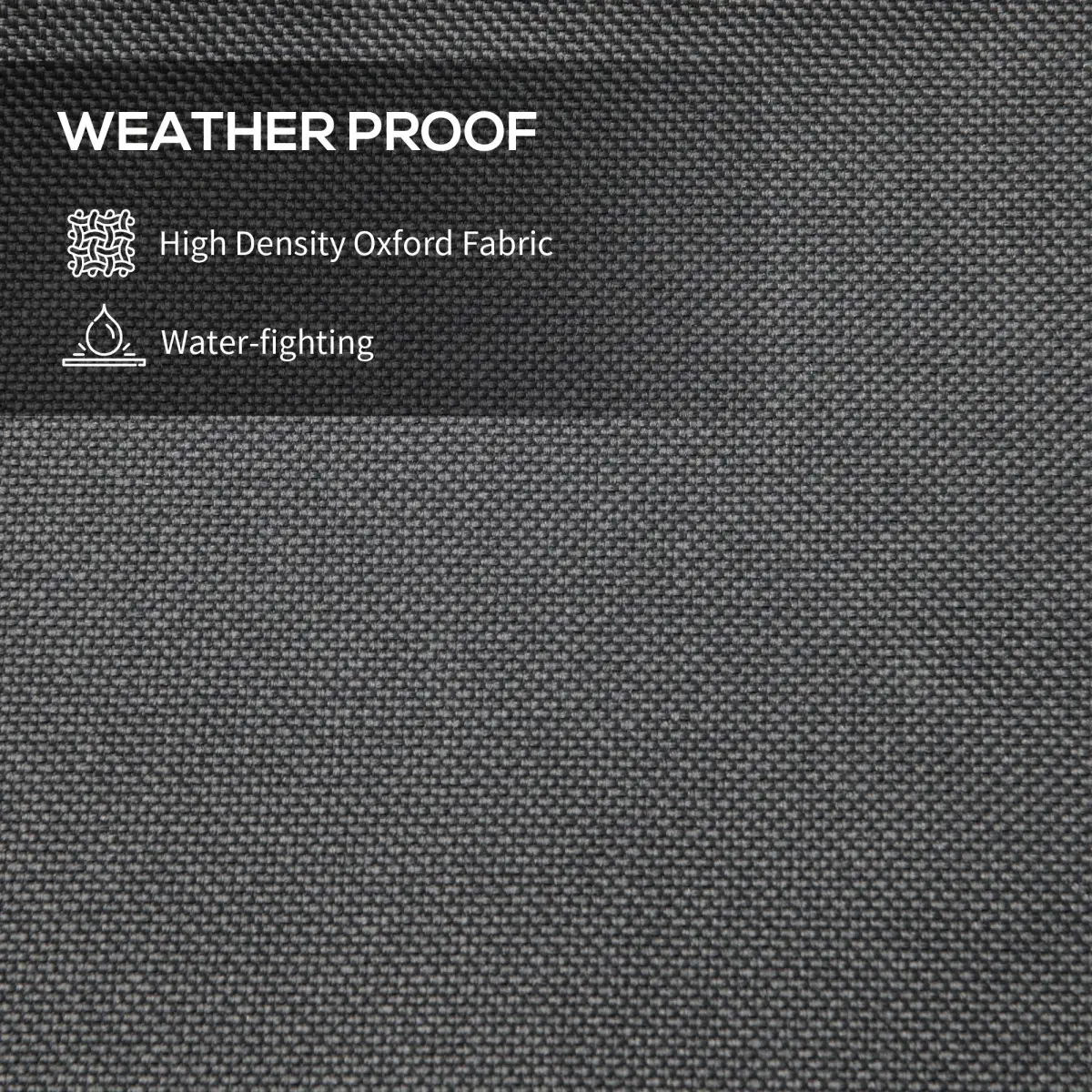 Outsunny Outsunny Parasol Cover, Patio Cantilever Cover, Banana Umbrella Protector Grey - Parasol
