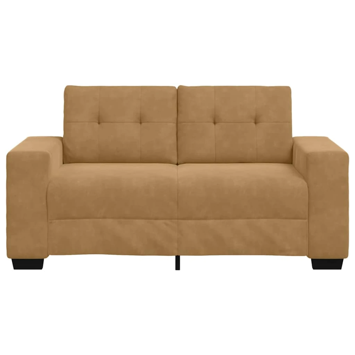 VidaXL Loveseat Sofa Compact Velvet Upholstery For Home Use by vidaXL