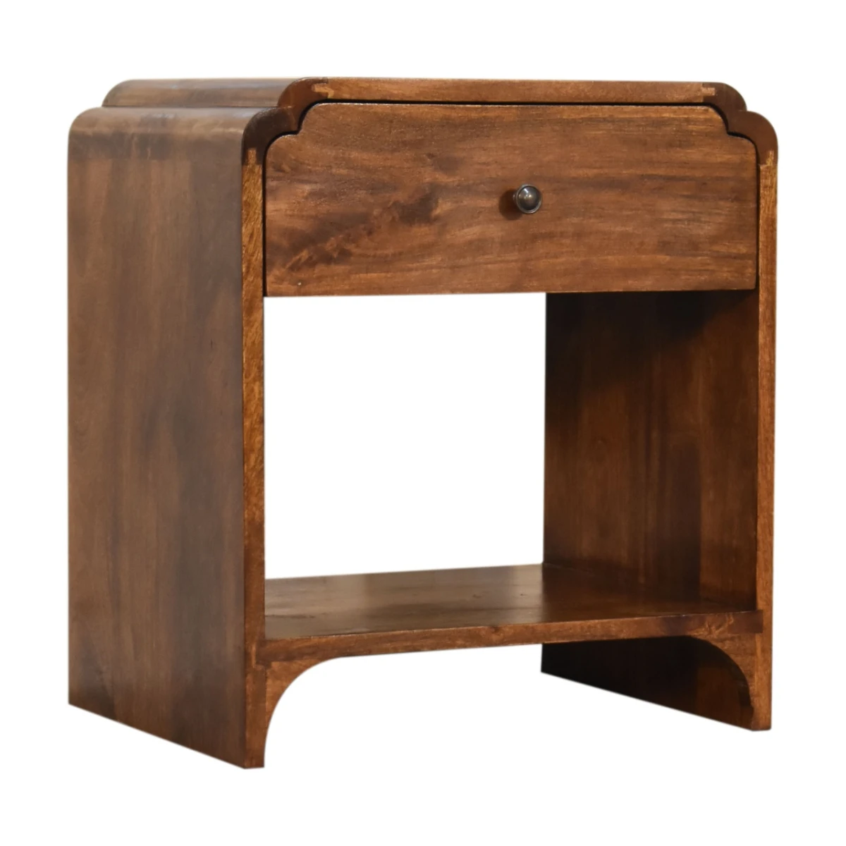 Artisan Furniture Artisan Furniture Bedside Table Solid Wood Drawer And Shelf For Bedroom Storage Solutions - Bedside Table