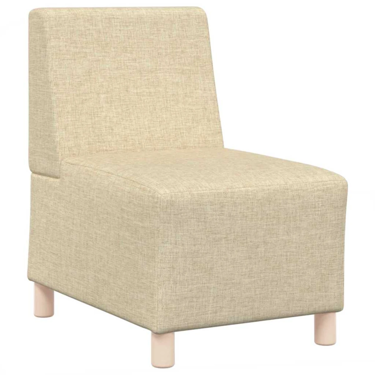 vidaXL VidaXL Modular Sofa Unit 55x74x82 Cm Armless Cream 3Pcs - Sofa