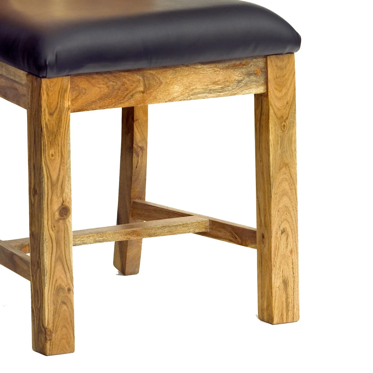 Indian Hub Metropolis Dining Chair Standard Padded Seat Home - Wooden Chairs