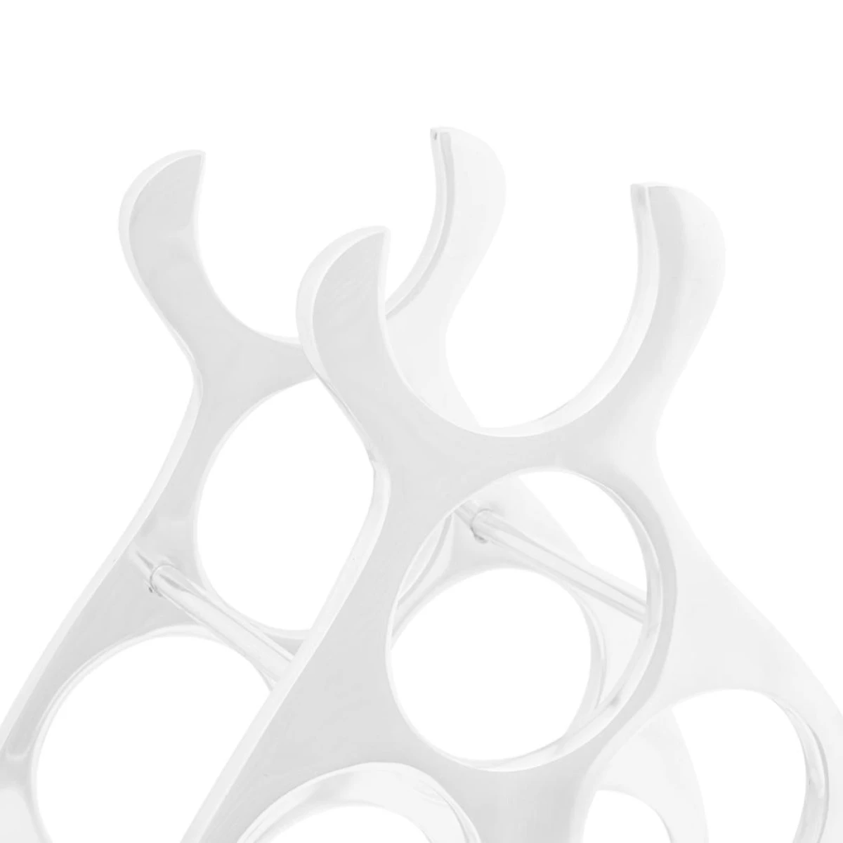 vidaXL vidaXL Wine Rack Silver 32 x 14 x 37.5 cm Aluminium - Wine Rack