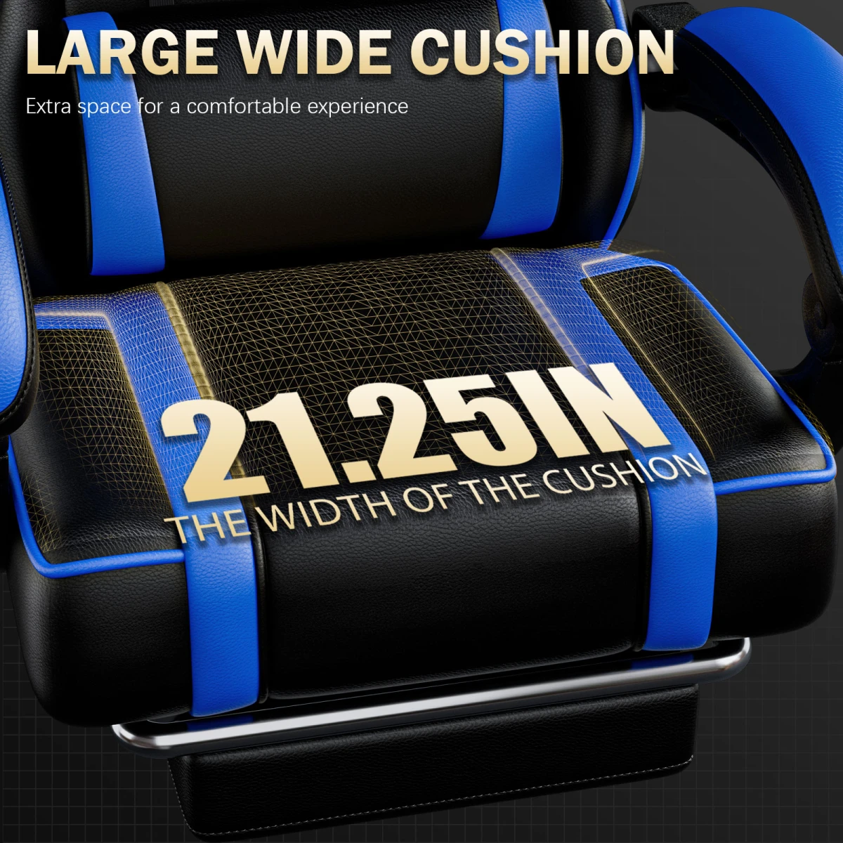 Premium Gaming Chair Height Adjustable With Footrest And Lumbar Support For Gamers And Office Use Pro by N/A