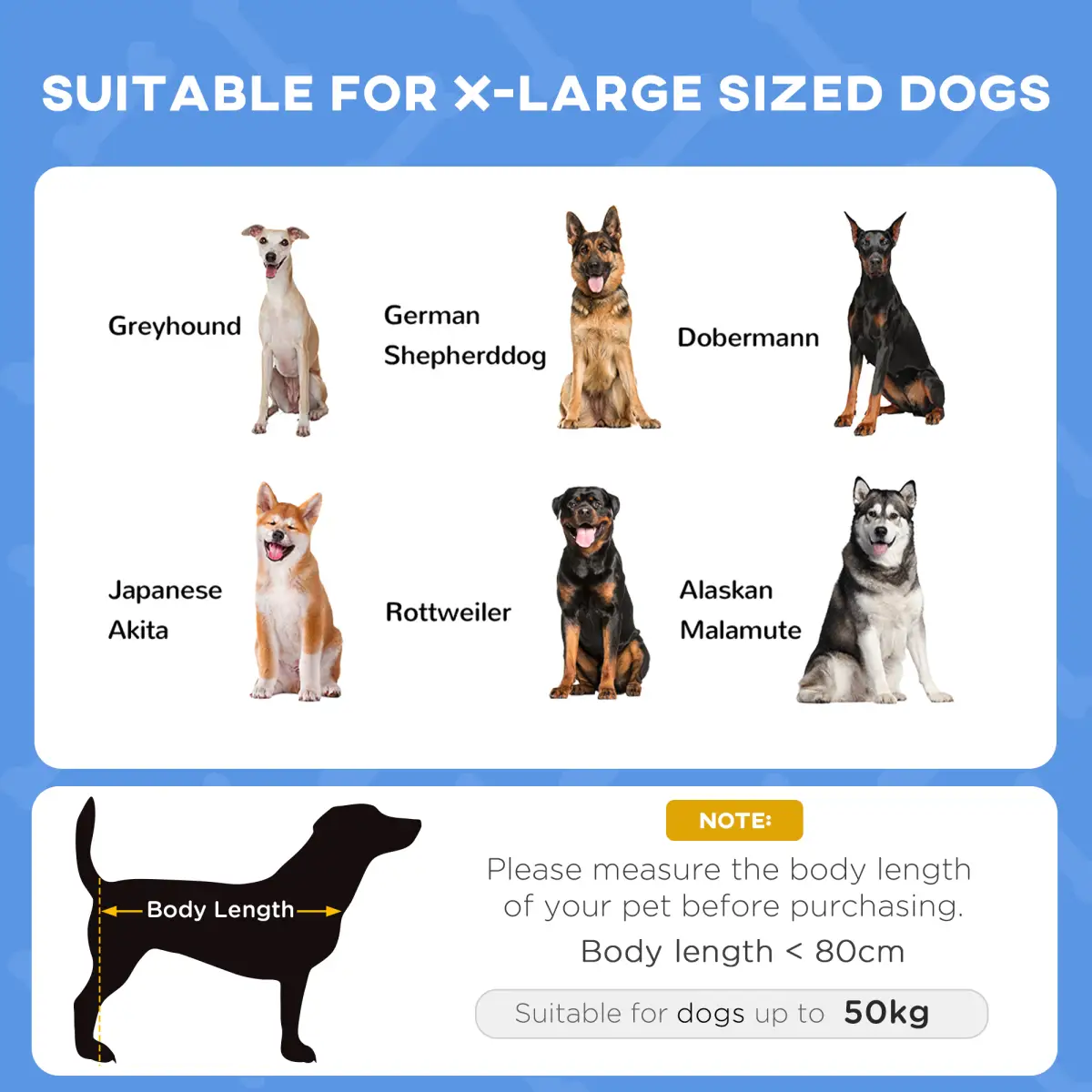 PawHut PawHut 122cm Elevated Dog Bed Cooling Raised Pet Cot UV Protection Canopy Blue - Dog Beds