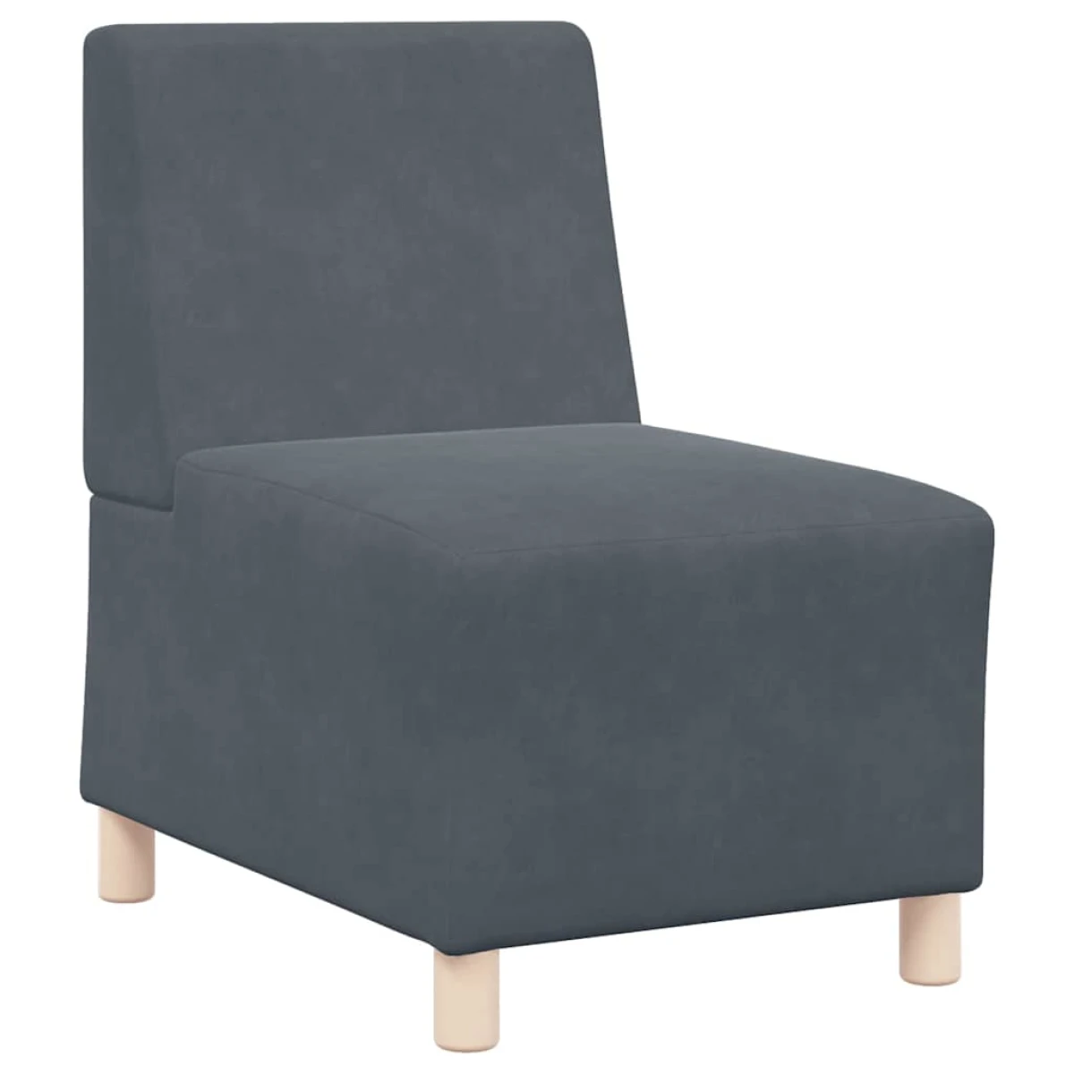 vidaXL VidaXL Modular Armless Sofa 55x74x82 Velvet for Living Room - Sofa