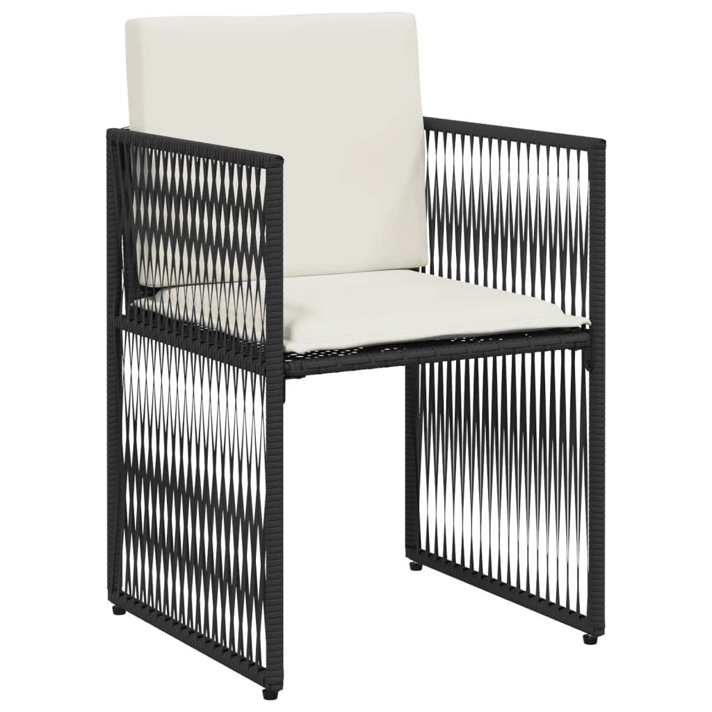 vidaXL vidaXL 7 Piece Garden Dining Set with Cushions Grey Poly Rattan - Uncategorized Garden Set