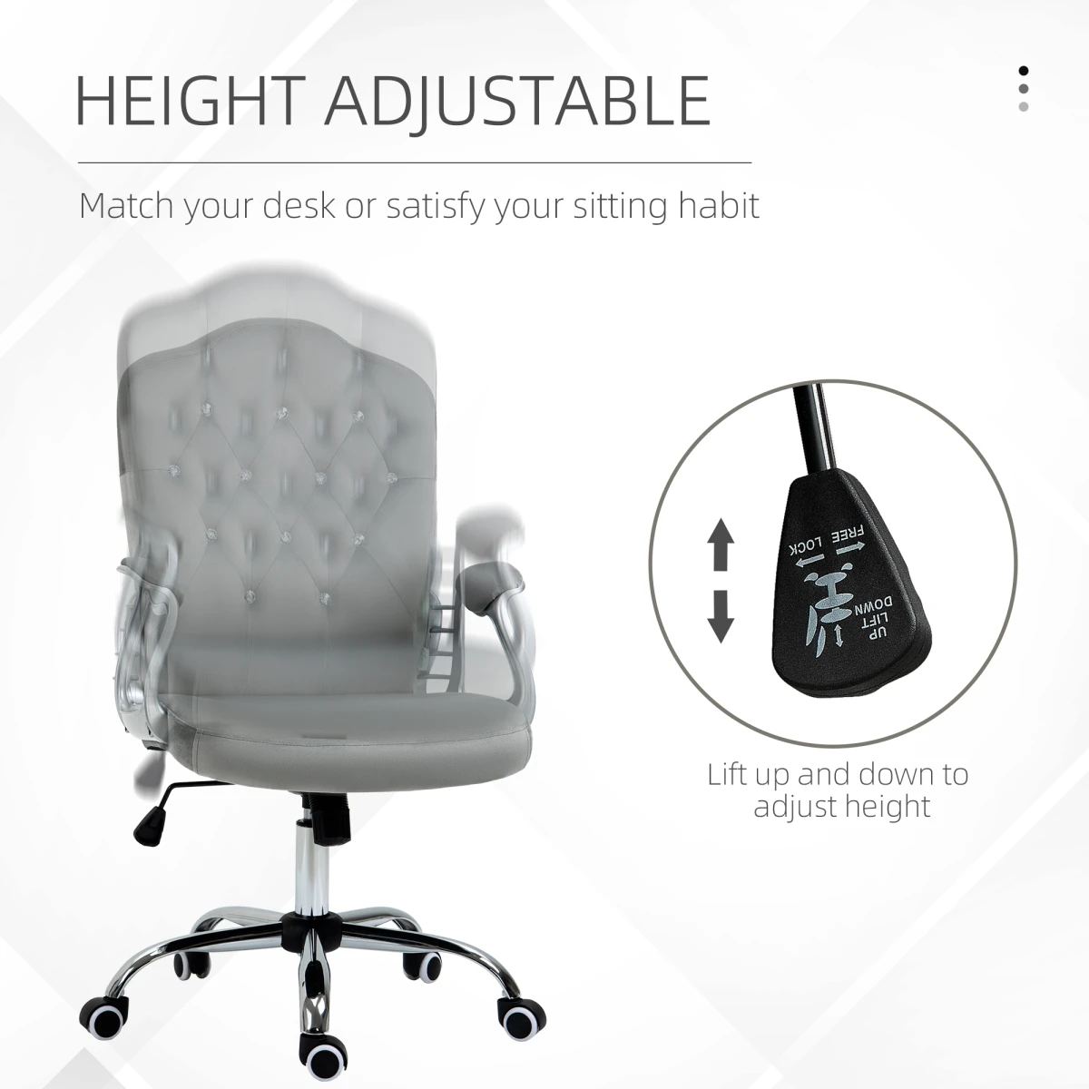 N/A Premium Massage Office Chair Adjustable Six Point Massage Eight Modes Heating For Home Office - Office Chair