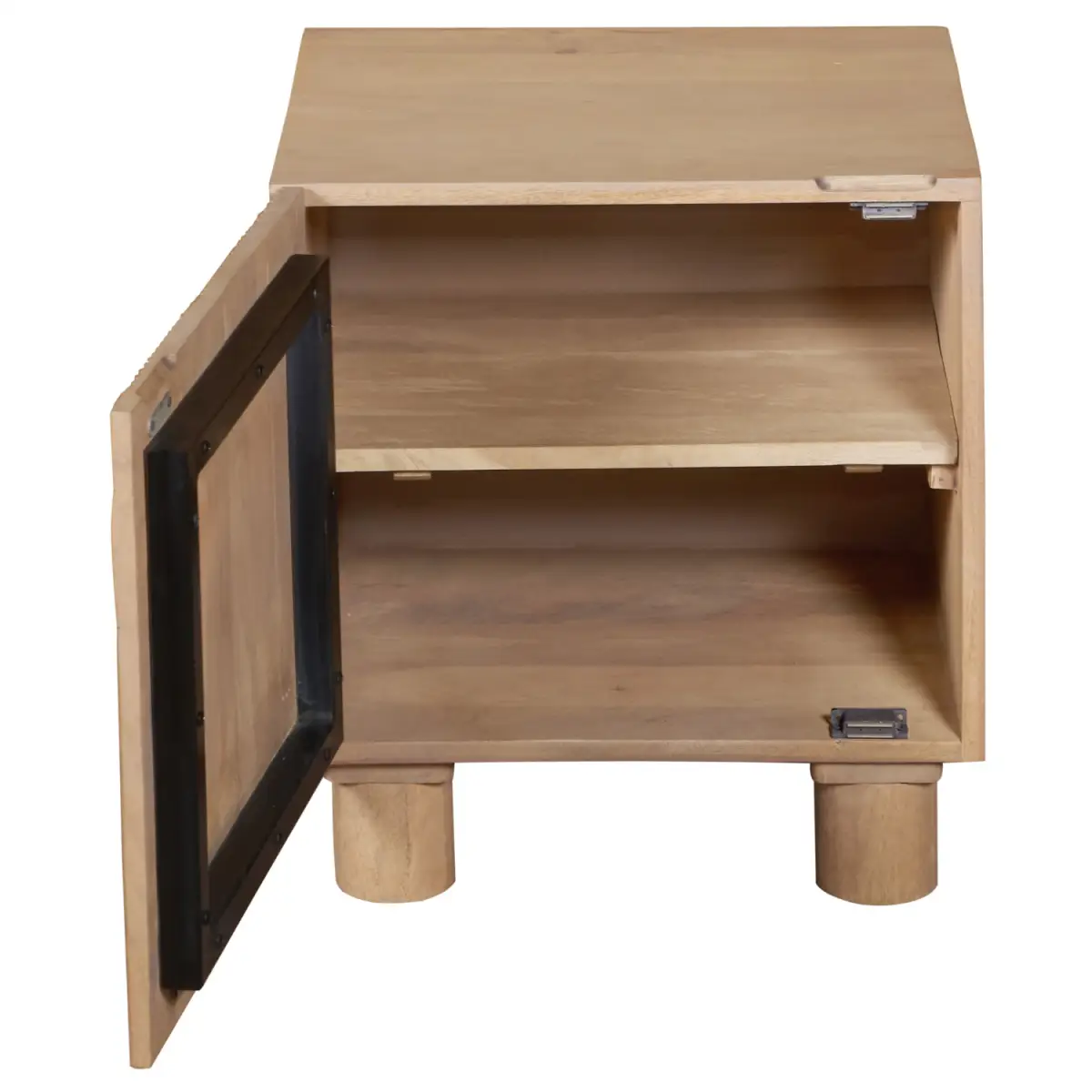 Indian Hub Austin Solid Wood Bedside Table - Bedside Table