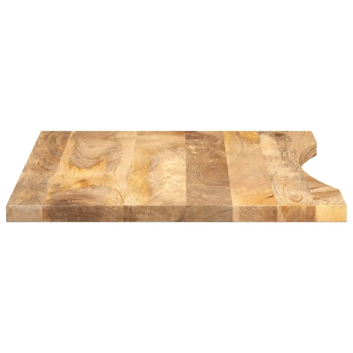 vidaXL vidaXL Desk Top with Curve 90x50x2.5 cm Solid Wood Rough Mango - Desk