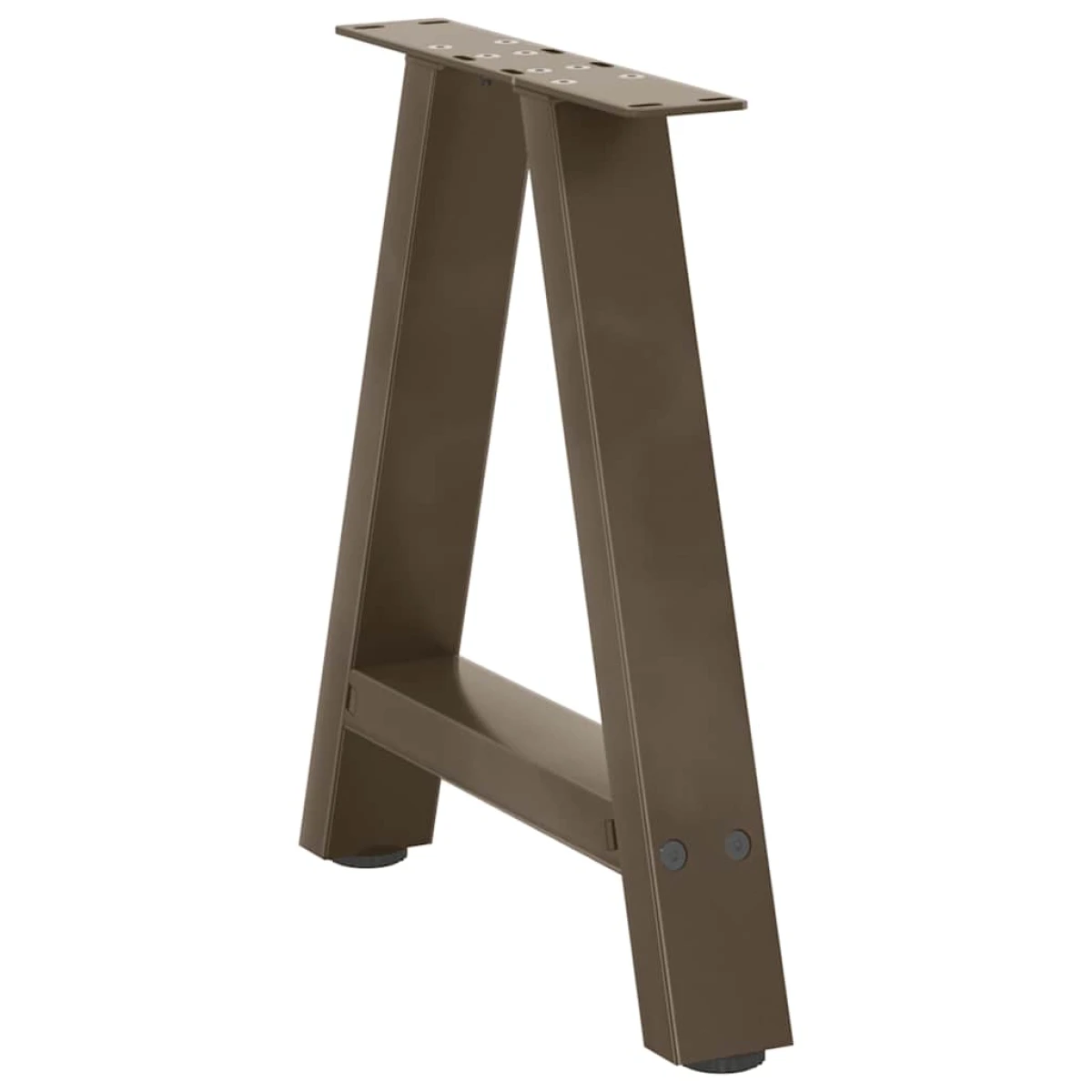 VidaXL Coffee Table Legs 38x(42-43) cm Powder Coated Steel A Shaped For DIY Tables by vidaXL