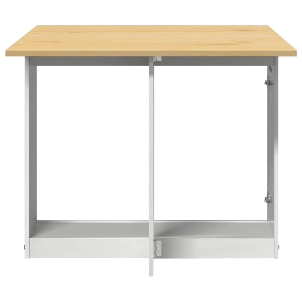 vidaXL Butterfly Dining Table Foldable Corona Wax Brown Solid Wood Pine by vidaXL