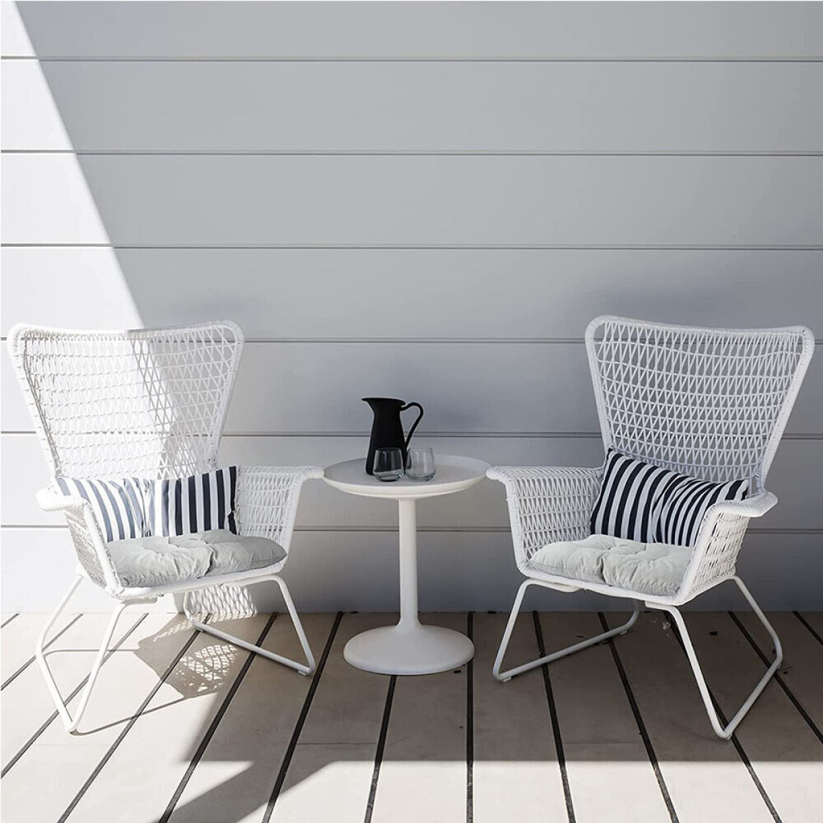 4 Pack Seat Pad Dining Room Garden Kitchen Chair Seat Cushions Tie On Plain UK - from N/A