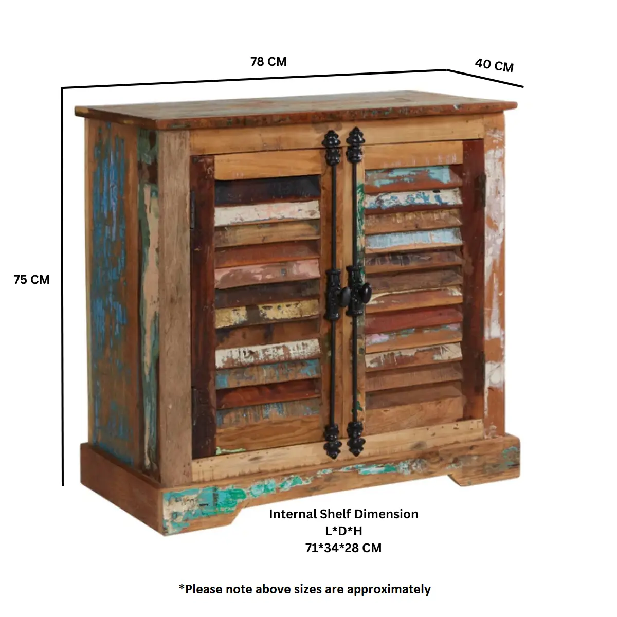 Indian Hub Coastal 2 Door Sideboard - Sideboard