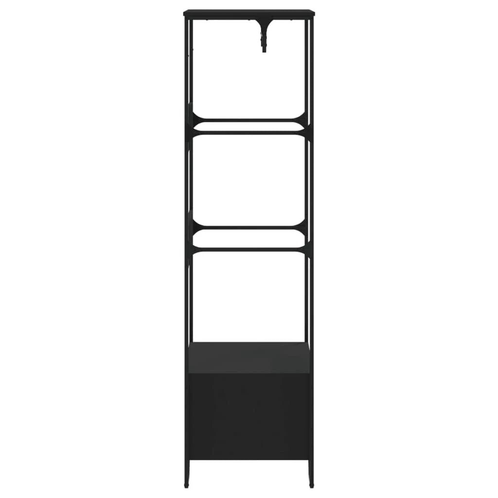 vidaXL Wardrobe Black 90x50x180 cm Engineered Wood by vidaXL