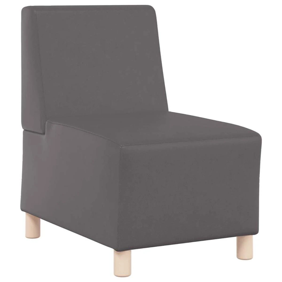VidaXL Armless Modular Sofa 55x74x82cm Faux Leather Lounge by vidaXL
