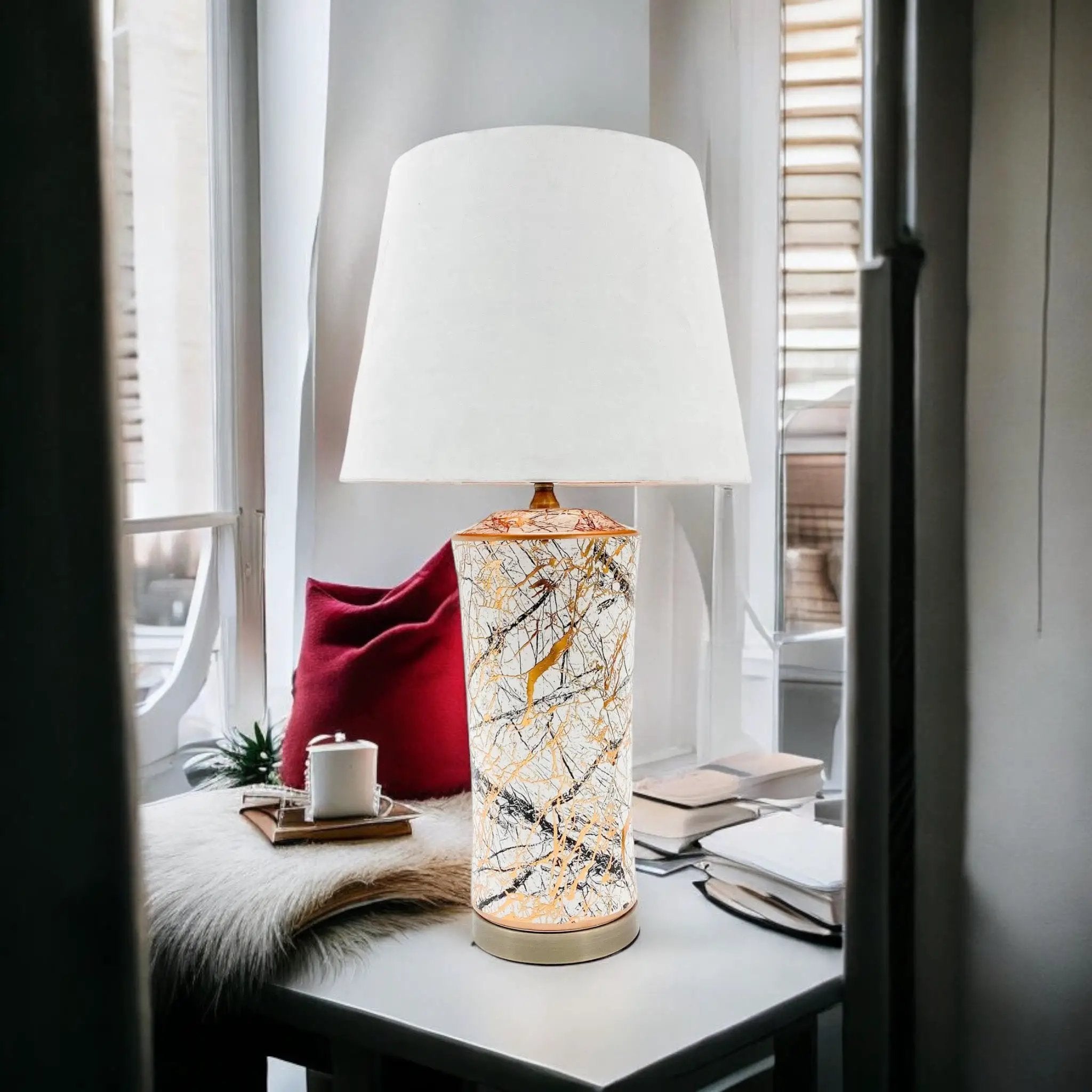 MSL 51CM CERAMIC TABLE LAMP - Lamp