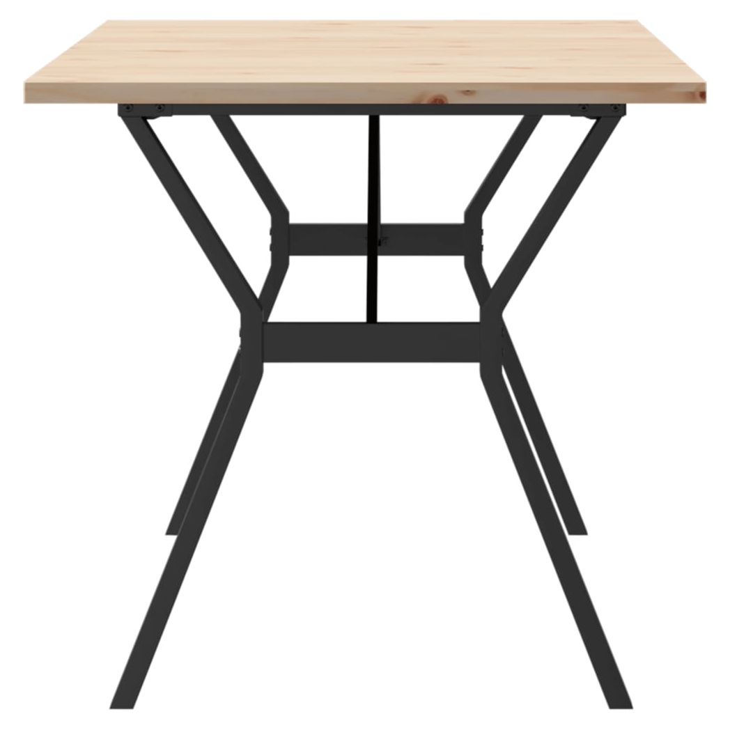 vidaXL Dining Table Y-Frame 160x80 Pine Iron Home by vidaXL