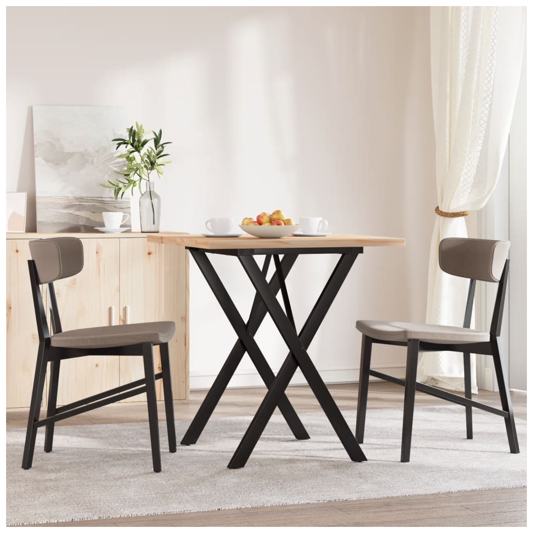 vidaXL Dining Table 70x70x75.5cm XFrame Pine by vidaXL