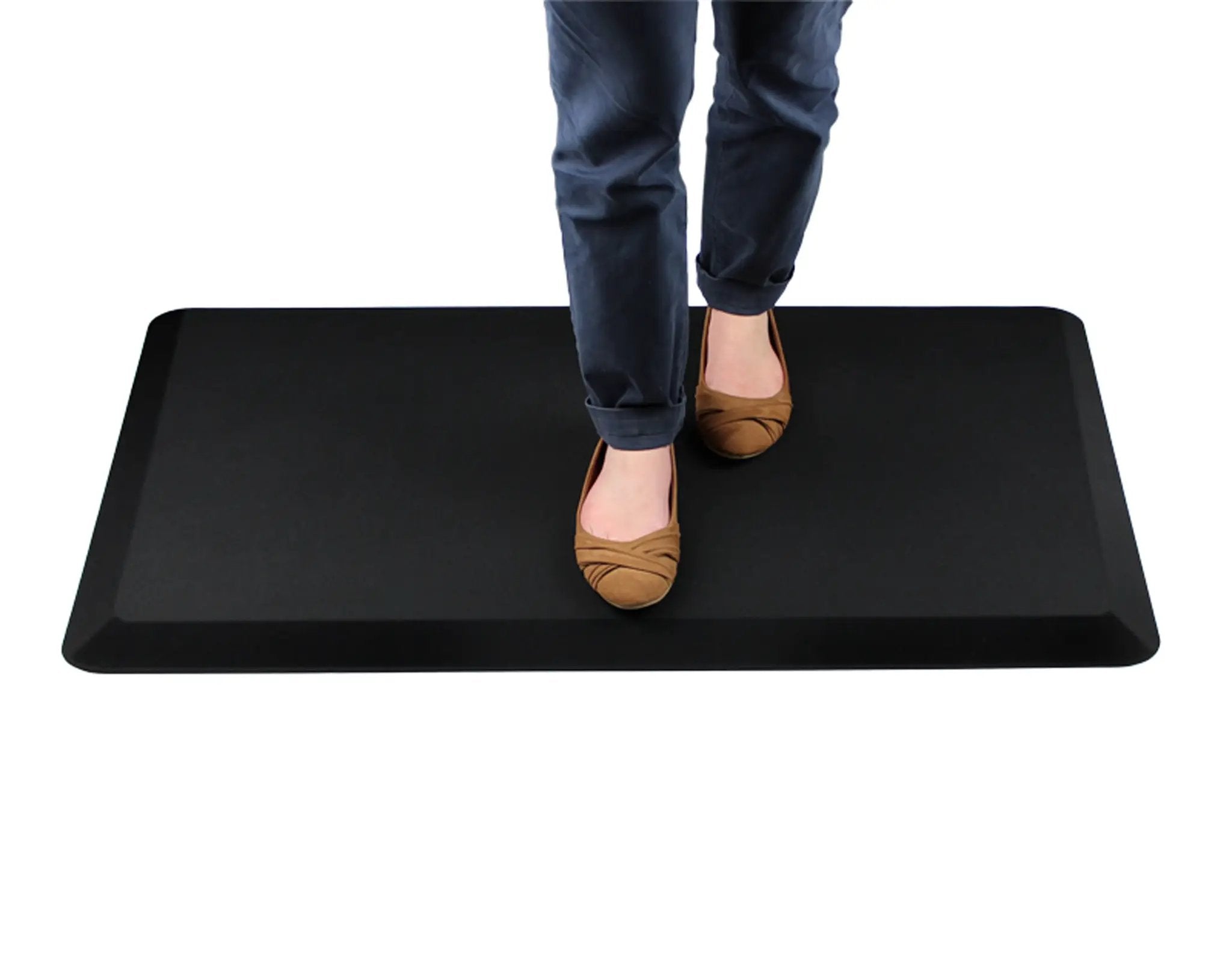 Floortex® AFS-TEX® 3000 Black Active Anti-Fatigue Mat - 50 x 100cm - Rug