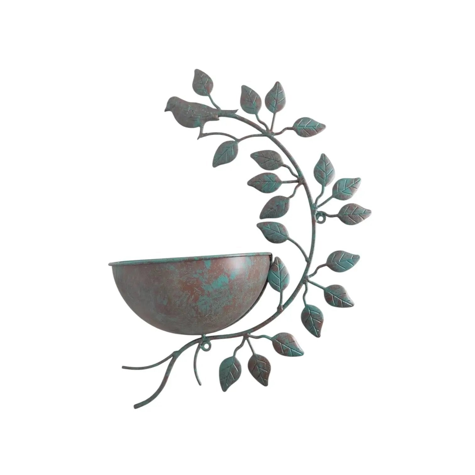 MSL 42CM GREEN METAL GARDEN PLANTER - Planters