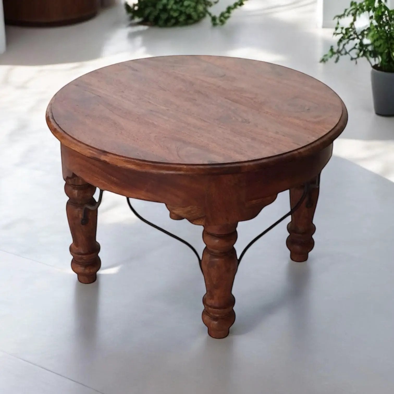 MSL 45CM WOODEN ROUND TABLE - Console Table