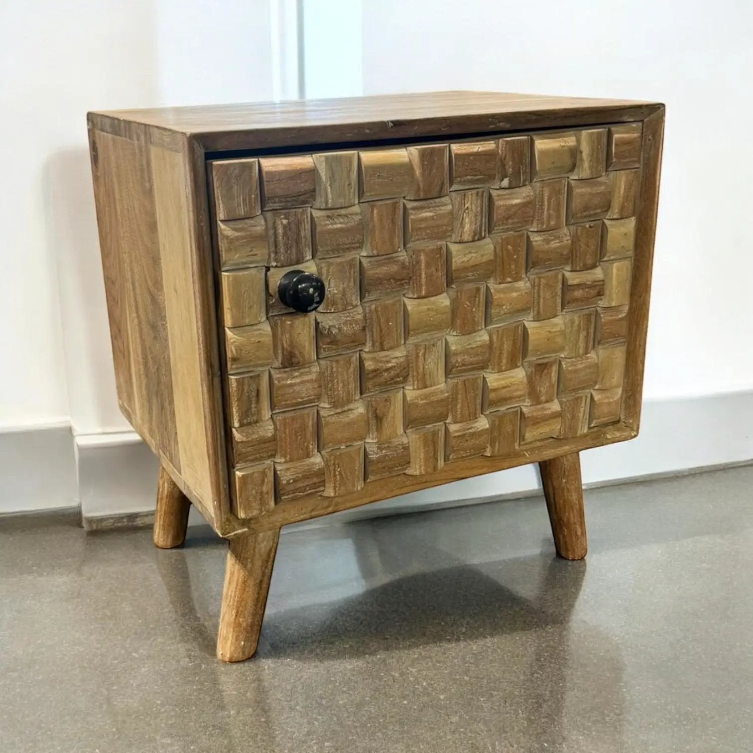 MSL 47CM WOODEN BEDSIDE CABINET - Bedside Table