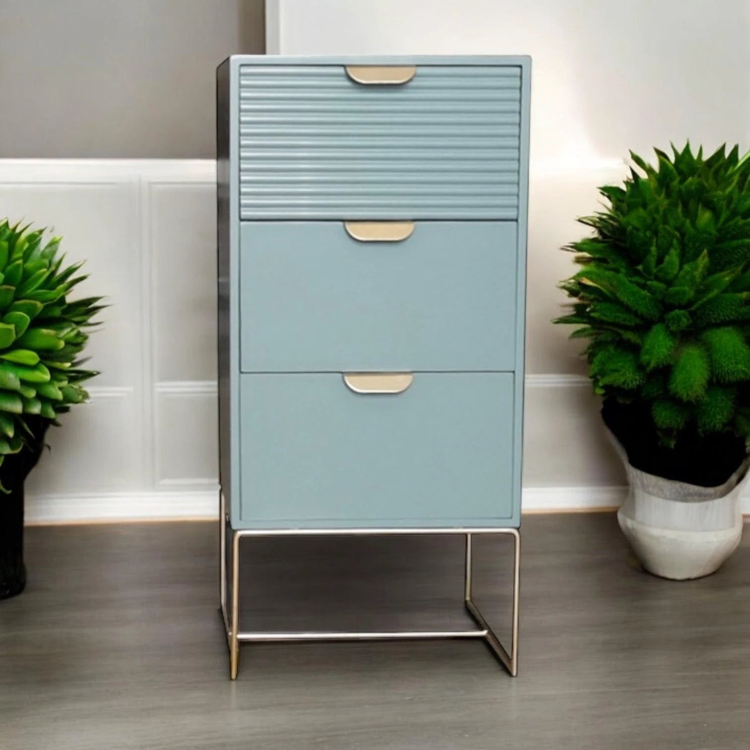 EcoWood Nightstand 64CM Three Drawer Bedroom by MSL