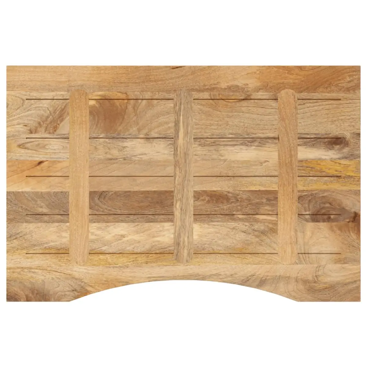 vidaXL vidaXL Desk Top with Curve 90x50x2.5 cm Solid Wood Rough Mango - Desk