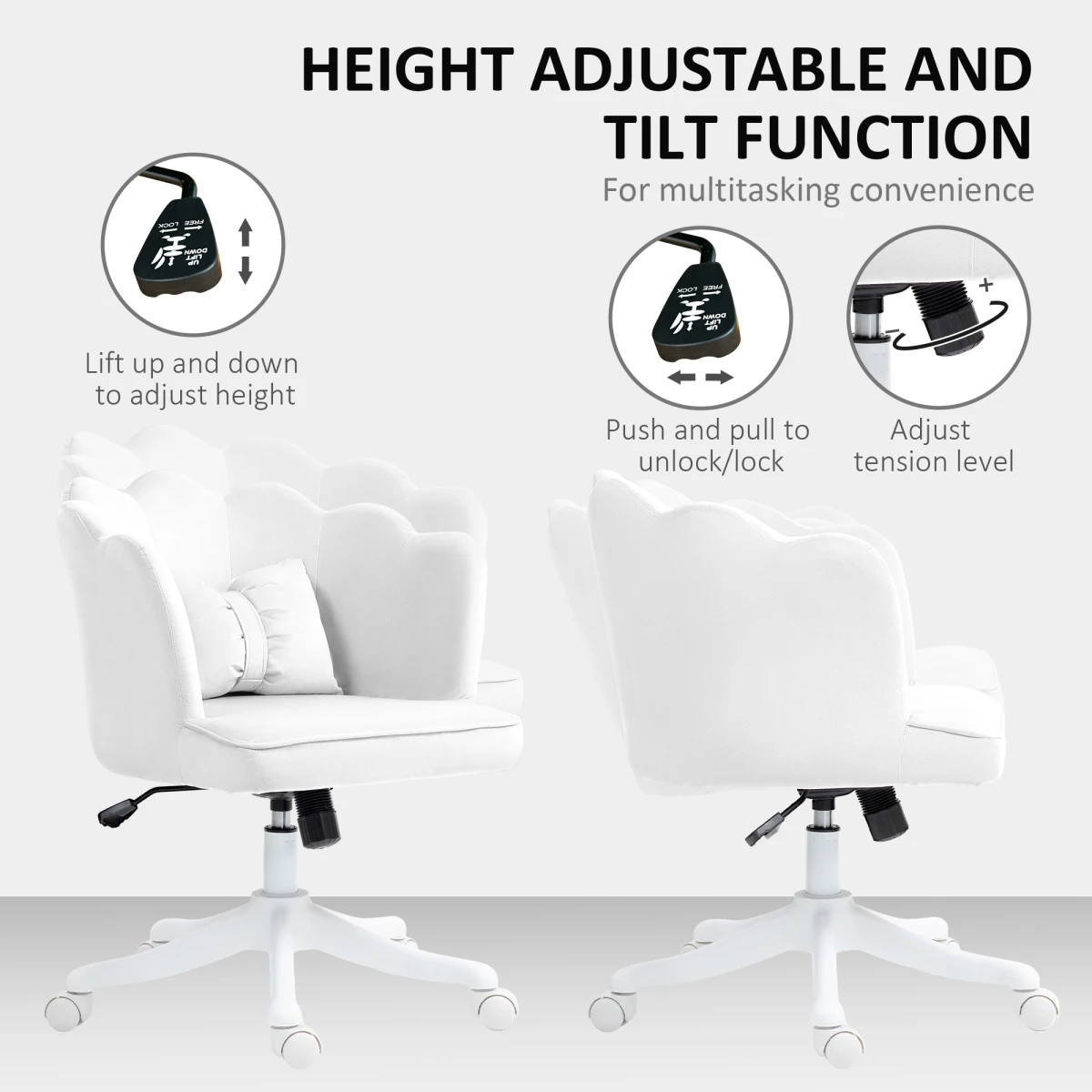Premium Office Chair 54cm Lumbar Home Office by N/A