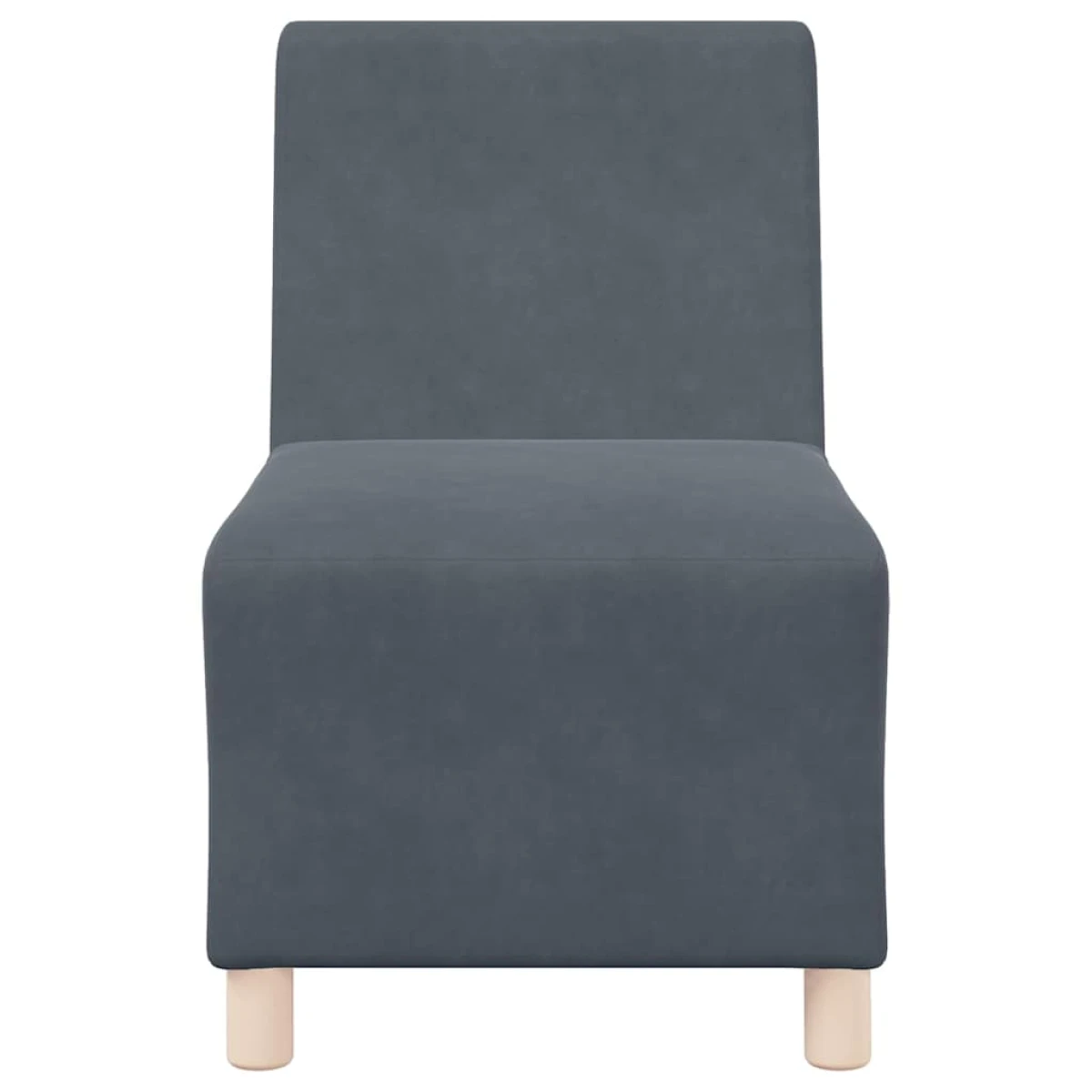 vidaXL VidaXL Modular Armless Sofa 55x74x82 Velvet for Living Room - Sofa