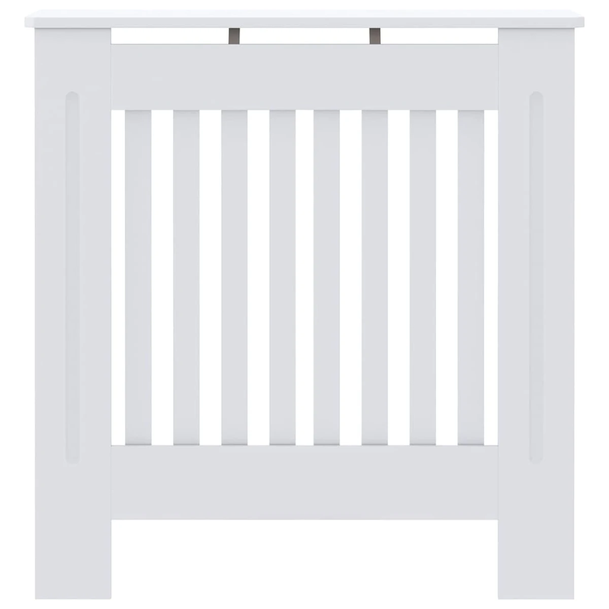 vidaXL vidaXL Radiator Cover 78 By 19 By 81.5 Cm Engineered Wood White Finish For Living Room Decor - Radiator