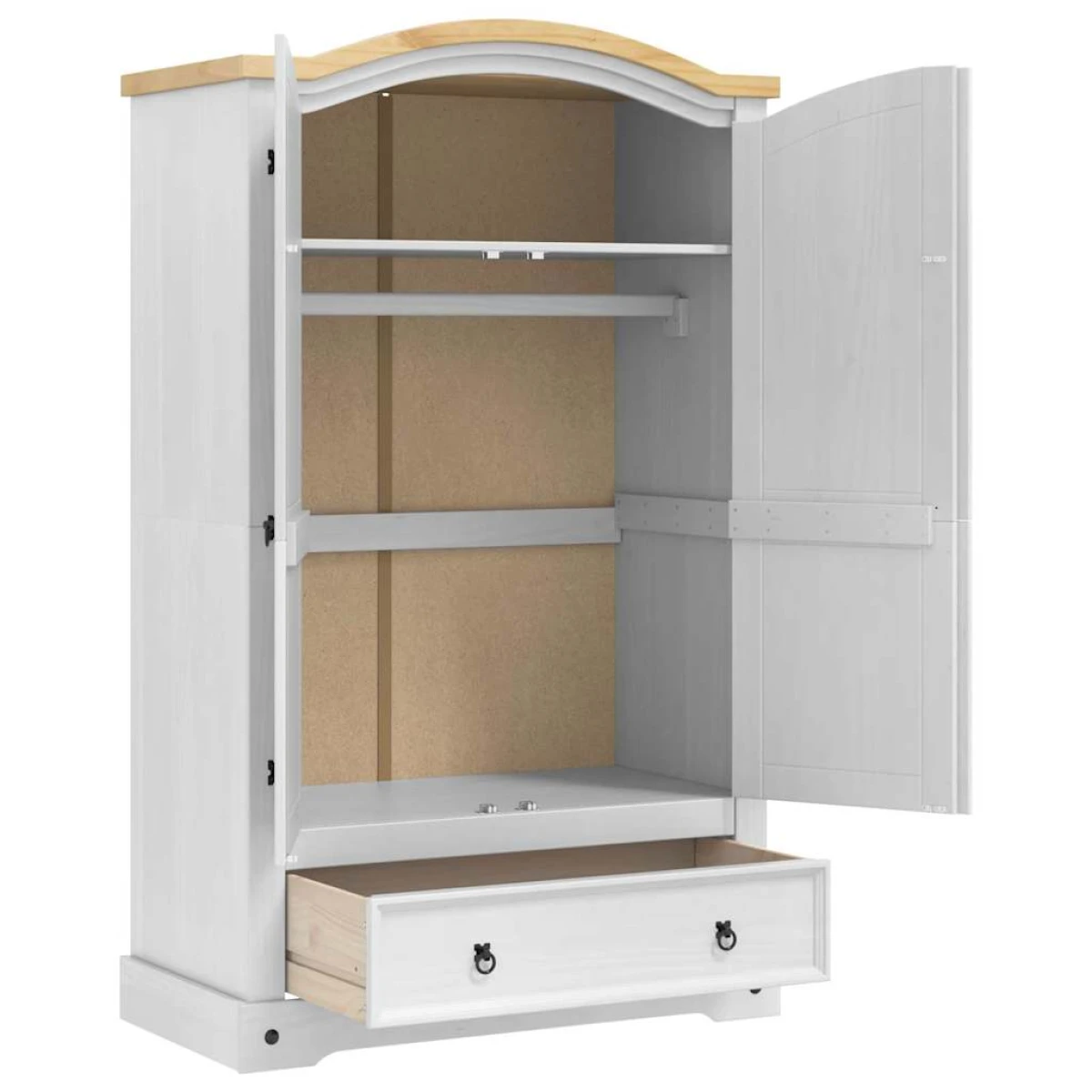 vidaXL VidaXL Wardrobe 101x52x170 cm Drawer Pine - Wardrobe
