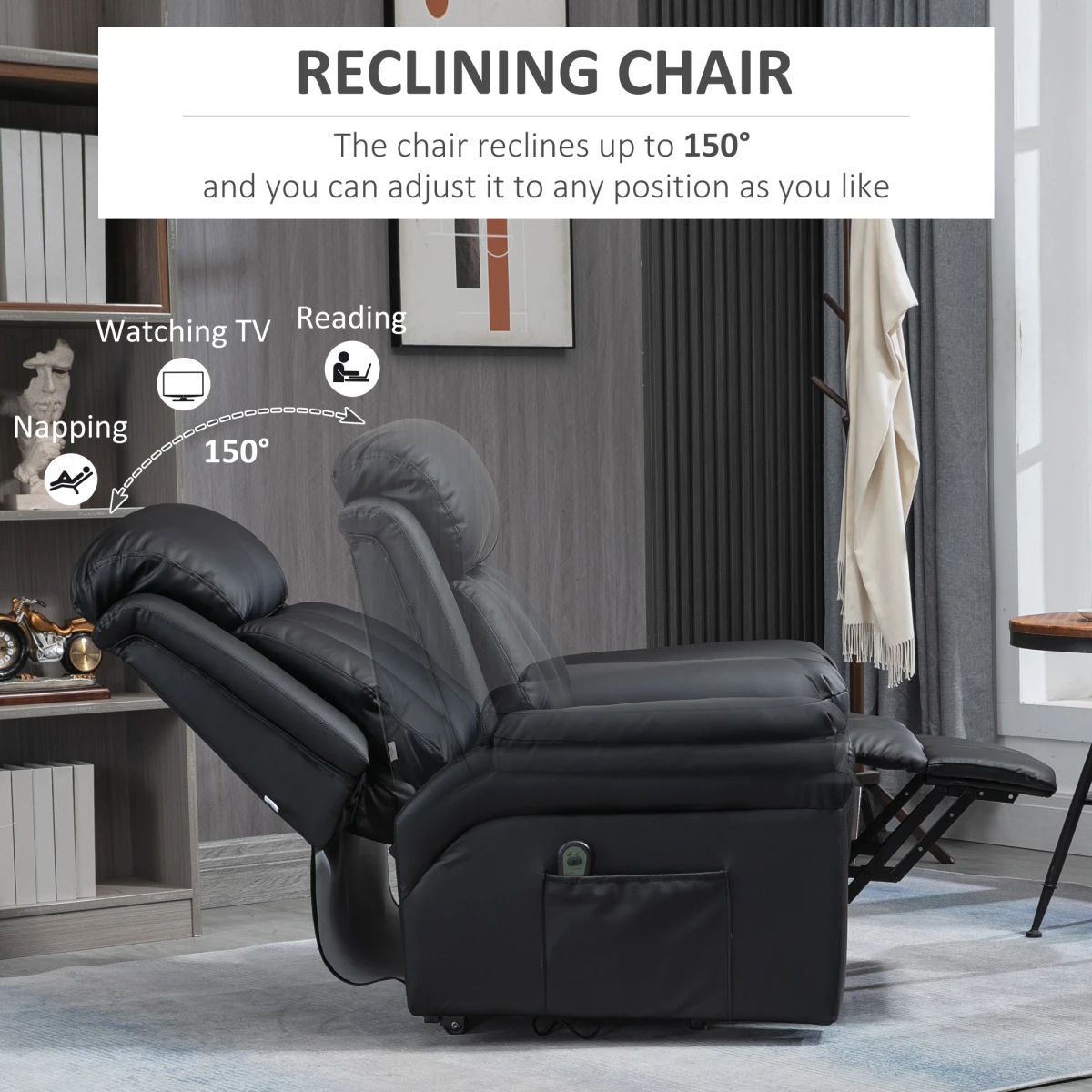 HOMCOM HOMCOM Electric Recliner Compact Power Lift For Seniors - Recliner