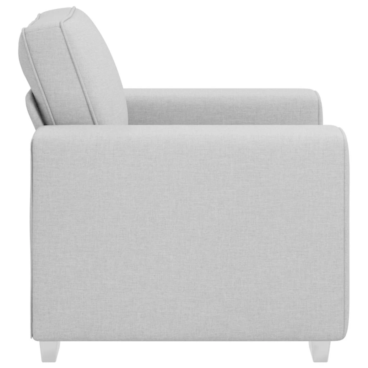 vidaXL VidaXL Sofa 100 by 77 by 82 cm Cloud Grey Fabric Living Room - Sofa