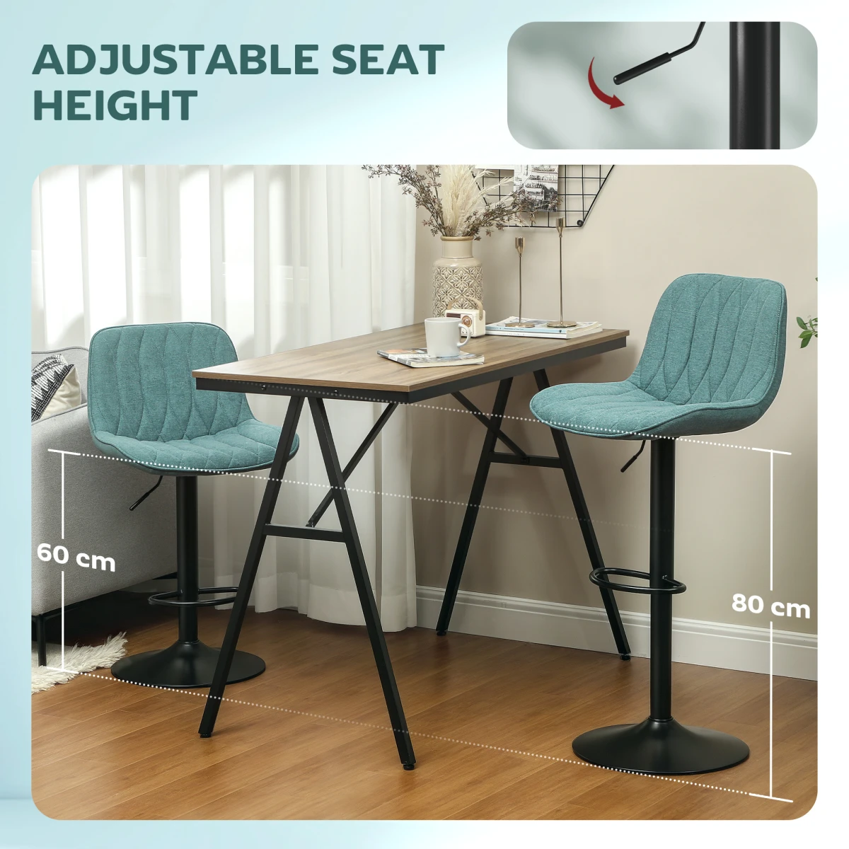 Height bar stool by N/A