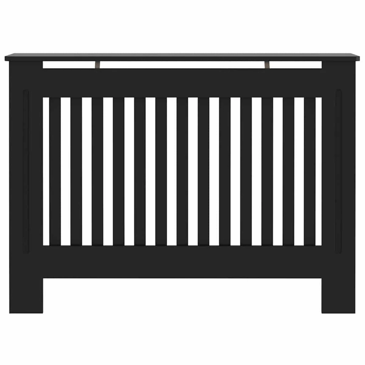vidaXL Radiator Cover 112x19x81.5cm Black 2pc by vidaXL